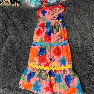 Colorful Floral Maxi Dress